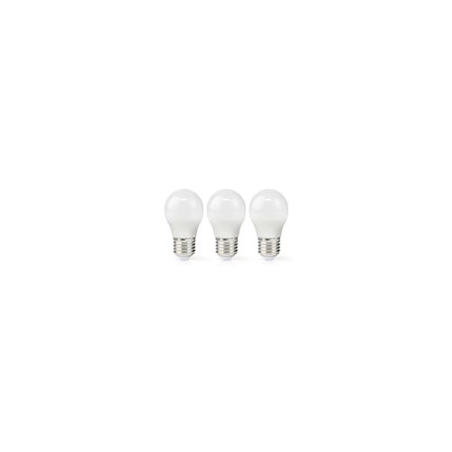 Nedis G45 LED Bulb with E27 Cap, 470 Lumen, 4.9W Energy Efficient Warm White Light 2700K, Frosted Cover, Retro Style