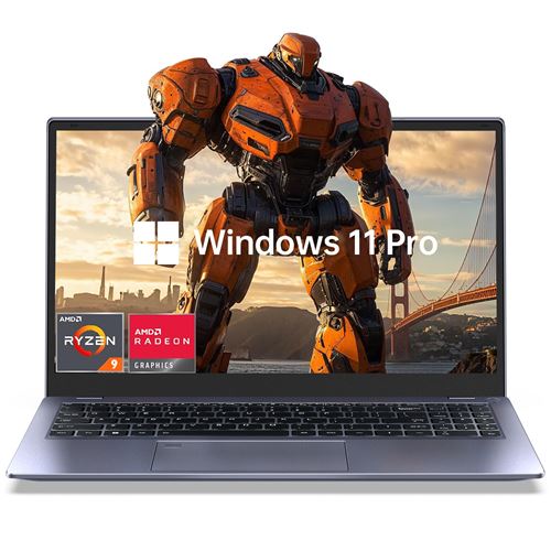 PC Portable 15.6" Fhd - Amd Ryzen 9 6900Hx (8C/16T, Jusqu'À 4,9 Ghz) - 16Go Ram Ddr4 - 512Go SSD - Windows 11 Pro