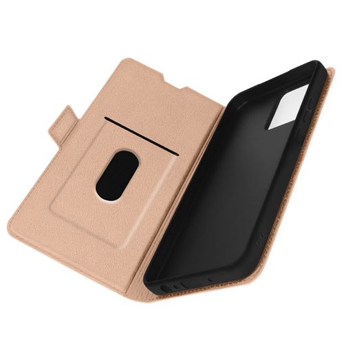 Étui pour Realme C30 Porte-cartes Support vidéo Double Languette Avizar rose gold
