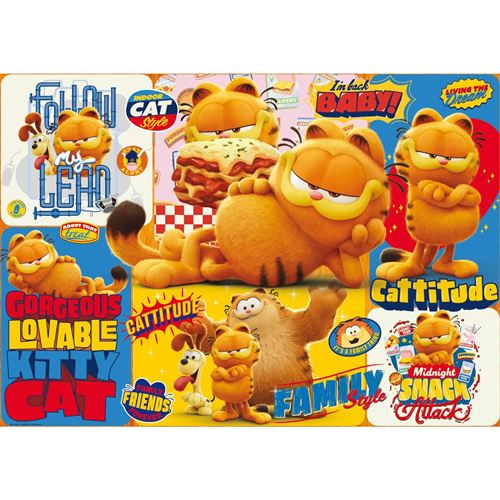 Non Communiqué Puzzle 1000 Pièces : Les Aventures De Garfield