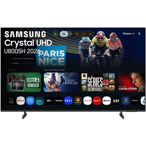 TV Crystal UHD Samsung U8005H 70 pouces 4K HDR10 Noir