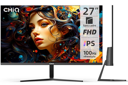 CHIQ Moniteur PC -  - 27F650R  -&Eacute;cran PC -27 - 100Hz - FHD (1920 x 1080) - IPS