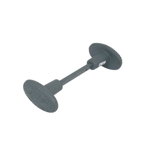 Non Communiqué Noir Bouton Double C6 Orné En Fonte Peint Appret Gris - Jardinier Massard - J502182