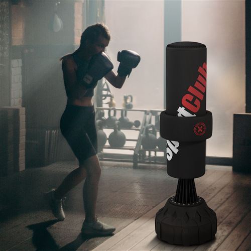 Sac de frappe sur pied boxing Punching Ball enfant 120cm - Noir