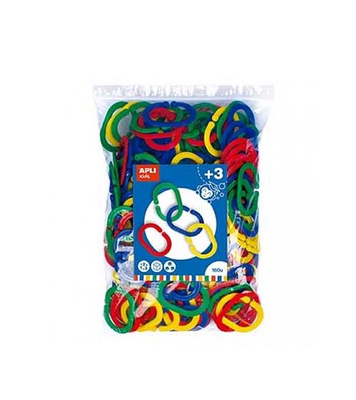 APLI kids - Jumbo links - bleu, jaune, rouge, vert
