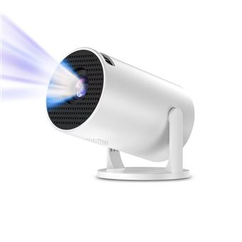 LaylaTang Y200 Mini Vidéoprojecteur 1080P Support - 5000 Lumen - WiFi 5G - Support rotatif 240° - Miroir Écran iOS/Android - Ultra-portable - Cadeau idéal pour les enfants