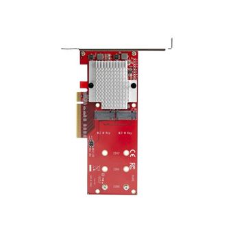 StarTech.com Dual M.2 PCIe SSD Adapter Card x8 / x16 Dual NVMe or