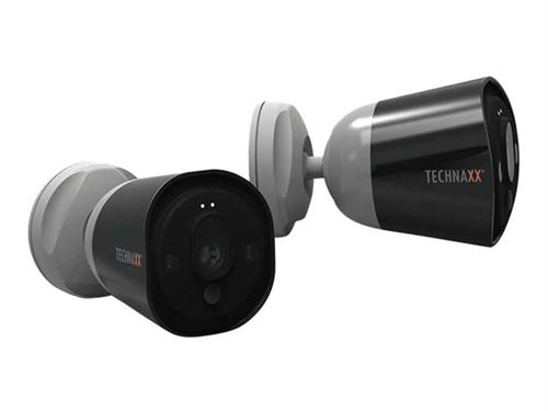 Technaxx Easy IP-Cam TX-55 - Caméra de surveillance réseau - extérieur - résistant aux projections de liquide - couleur (Jour et nuit) - 1 MP - 1280 x 720 - 720p - Focale fixe - audio - sans fil - Wi-Fi