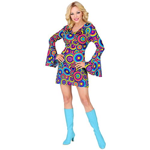 Déguisement Robe Hippie Psyché Femme M Jaune 09292 Widmann M - Coloris : Jaune09292 Widmann