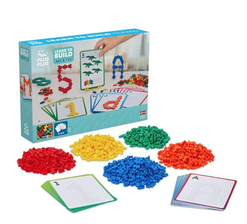 Kit de découverte Plus Plus ABC et 123 600 pièces
