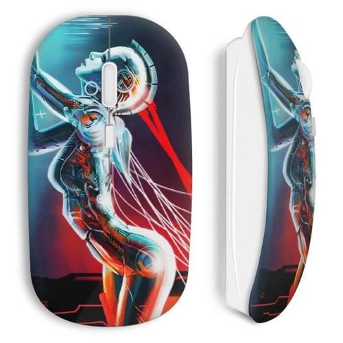 MANIACASE Souris Sans Fil Robot Girl Sexy 