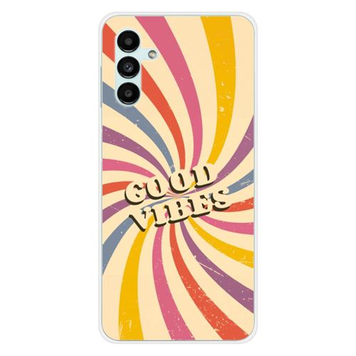 Coque en silicone imprimée compatible Samsung Galaxy A13 5G Galaxy A04S Good vibes
