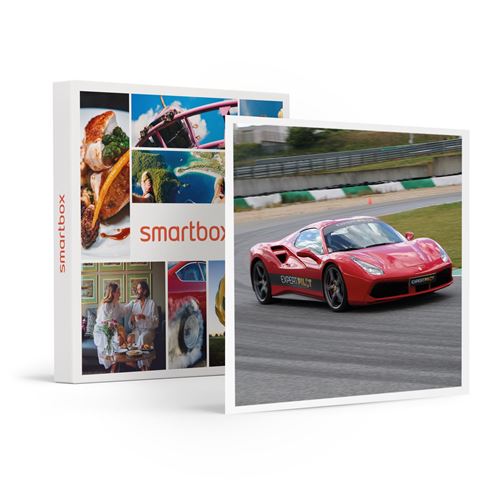 Coffret Cadeau SMARTBOX - Pilotage 2 tours du circuit Geoparc au volant de la célèbre Ferrari F488- Sport & Aventure