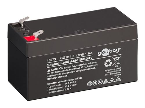 goobay GO12-1.3 - Batterie - Acide de plomb - 1.3 Ah
