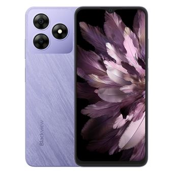 BLACKVIEW WAVE8 Smartphone 6.56 12Go(4+8)+128Go 5000mAh(10W) Android 14 téléphone Dual SIM 4G- Violet (192g ) - 1