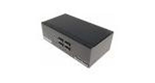 Dexlan - Switch KVM 4 Ports - Double Écran - HDMI 4K - USB 2.0 - Avec Câbles - Image 3