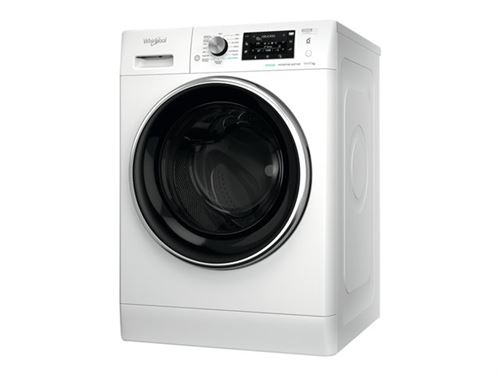 Whirlpool Fresh Care + FFWDD 1176258 BCV FR - Machine à laver séchante - largeur : 59.5 cm - profondeur : 60.5 cm - hauteur : 85 cm - chargement frontal - 71 litres - 11 kg - 1600 tours/min - blanc - État correct N/A sur Fnac