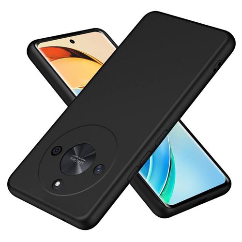 Coque pour Honor Magic 6 Lite 5G - housse etui silicone gel fine + film ecran - NOIR - htdmobiles