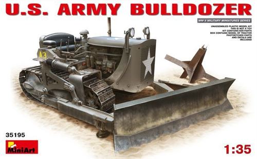 U.s. Army Bulldozer - 1:35e - Miniart