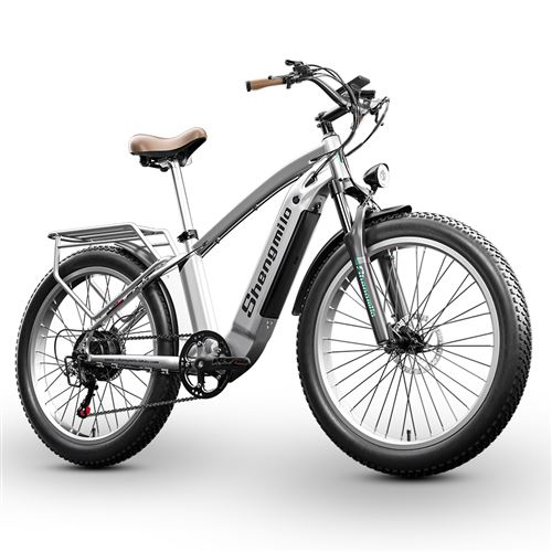 300€ sur Vélo électrique adulte 26'' 1000W fat bike electrique