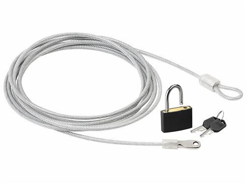 AGT : Câble en acier gainé 3 m avec cadenas