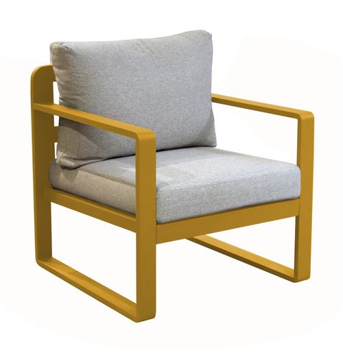Proloisirs - Fauteuil de jardin - MOJITO II - Aluminium - Gris - Image 3