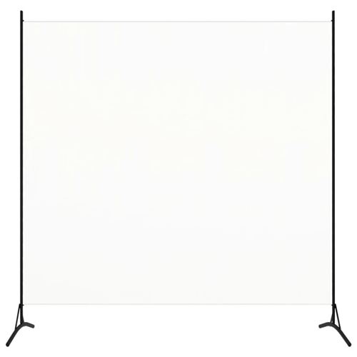 vidaXL Cloison de séparation 1 panneau Blanc crème 175x180 cm