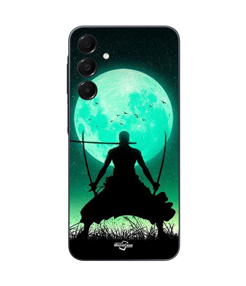 Coque Samsung Galaxy A16 roronoa zoro triple épée pleine lune Maniacase