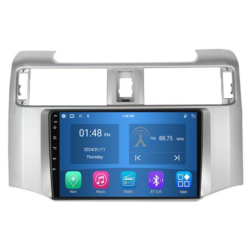 Autoradio RoverOne® Bluetooth CarPlay Android Auto Navigation 4Go RAM 64Go ROM pour Toyota 4Runner 5 N280 2009-2020
