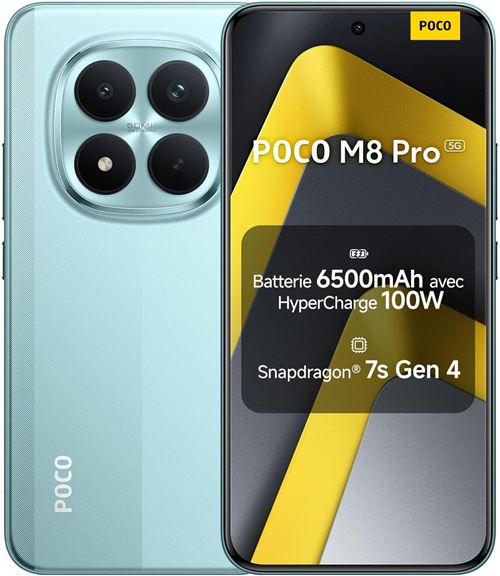 Smartphone Xiaomi Poco M8 Pro 8/256go vert