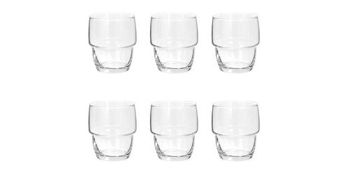 Lot de 6 gobelets à eau rodrig 28cl transparent