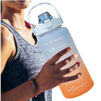 Grande bouteille d'eau 2l 3l pour Sport, sans BPA, pour l'école