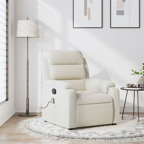 vidaXL Fauteuil de Massage Inclinable, Chaise avec Repose-pieds, Siège avec Dossier et Accoudoirs Salle de Séjour, Moderne, 373520