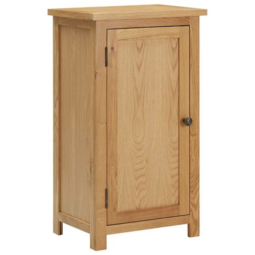 Non Communiqué Brun Vidaxl Armoire 45X32x85 Cm Bois De Chêne Massif289198