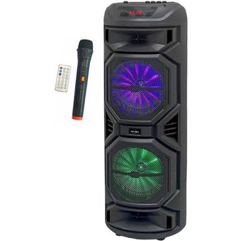 Enceinte karaoké lumineuse - HP59-XXL - Bluetooth V5.0 - 80 cm - 800 W - Noir - 1