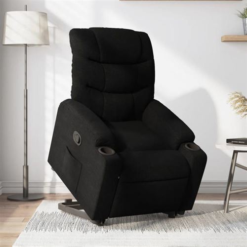 Vidaxl Noir Fauteuil Inclinable Électrique - Tissu - Image 3