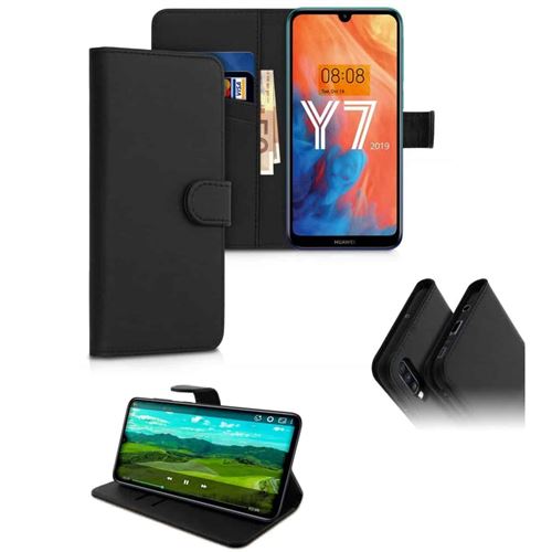 Etui Portefeuille pour HUAWEI Y7 2019 -Noir