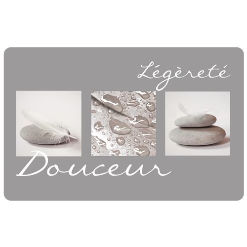 Set de table 28.5 x 44 cm polypropylene opaque clarte Gris