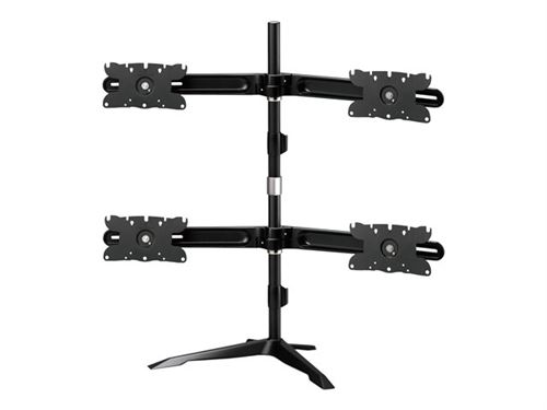 Aavara - Pied - Expertorque - Pour 4 Écrans Lcd - Aluminium, Acier - Taille D'écran : 24"-32" - Support Pour Ordinateur De Bureau