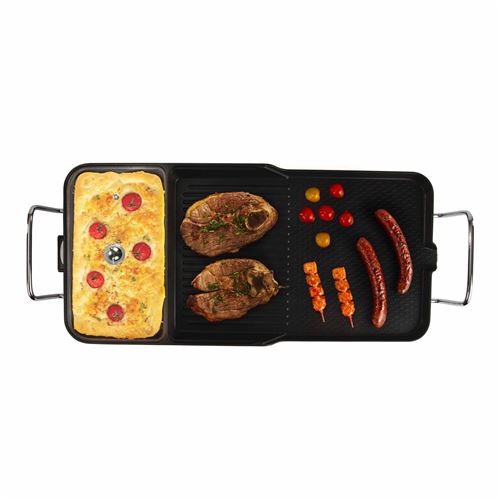 Domoclip DOC132 - Plancha/grill/mijoteuse - 2000 Watt - noir