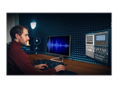 BenQ Mobiuz EX2510 - Écran LED - 24.5 - 1920 x 1080 Full HD (1080p) @ 144 Hz - IPS - 400 cd/m² - 1000:1 - 1 ms - 2xHDMI, DisplayPort - haut-parleurs - gris foncé