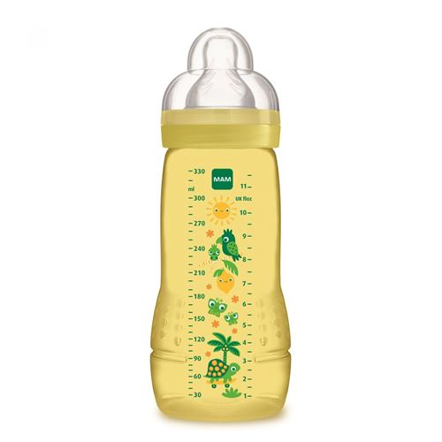 Biberon easy active 330 ml coloré vert - mam
