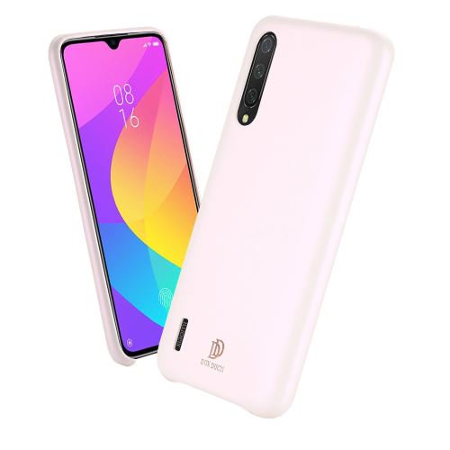 Coque en TPU + PU rose pour votre Xiaomi Mi CC9/Mi CC9 Meitu Edition