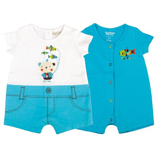 Set 2 Grenouillères D'Été Tuc Tuc Colección Kimono Unique