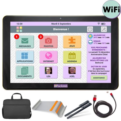 Facilotab L - Tablet - Android - 16 GB - 10.1 (1280 x 800) - microSD sleuf