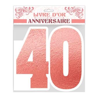 Stc Livre D Or Anniversaire 40 Ans Couleur Cuivre Article De Fete Achat Prix Fnac