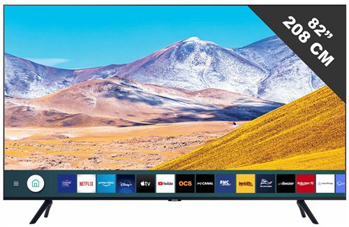 Samsung UE82TU8005K - 82 diagonale klasse 8 Series LED-tv - Smart TV - Tizen OS - 4K UHD (2160p) 3840 x 2160 - HDR - zwart