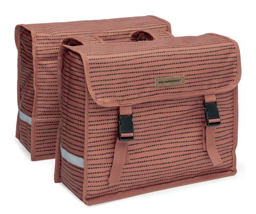 New Looxs double pannier Fiori Nomi 30 litres de polyester rouge