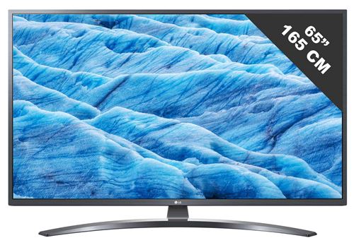 LG 65UM7400PLB - Classe 65 TV LED - Smart TV - webOS, ThinQ AI - 4K UHD (2160p) 3840 x 2160 - HDR - LED à éclairage direct