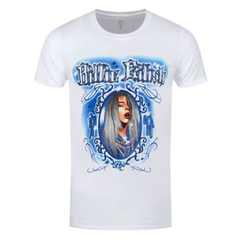 Billie Eilish T-Shirt Airbrush Photo Homme Blanc - Taille XL - 1